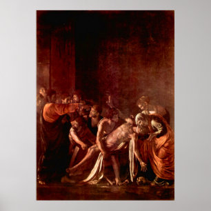 Poster Ressurreição de Lazarus por Caravaggio