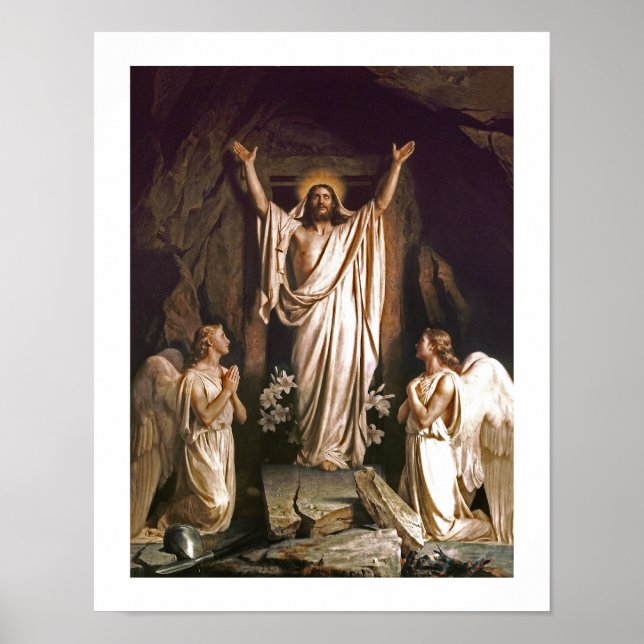 Póster Ressurreição do Cristo por Carl Bloch. Belas Artes (Frente)