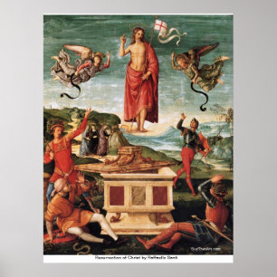 Póster Ressurreição do Cristo por Raffaello Santi