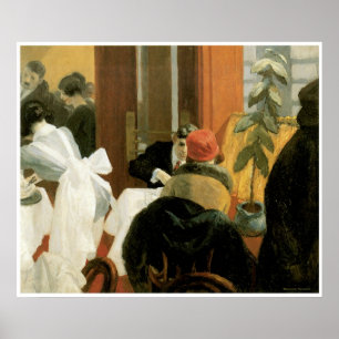 Poster Restaurante C. 1922 de New York, Edward Hopper