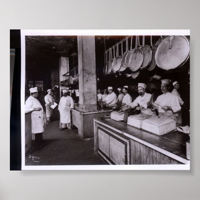 Póster Restaurante de Kitchen Delmonico, Nova York NY (Frente)