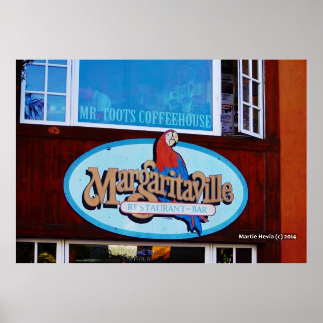 Poster Restaurante e Bar do Margaritaville (Frente)