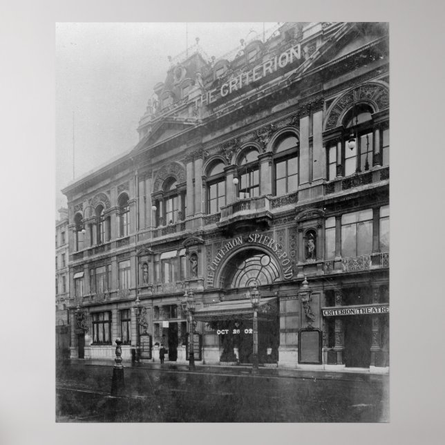 Póster Restaurante e Teatro Critério, 1902 (Frente)