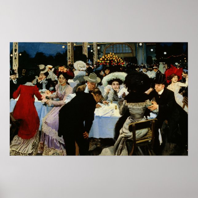 Póster Restaurante Noturno (Frente)