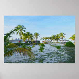 Poster Restaurante Tropical nas Bahamas