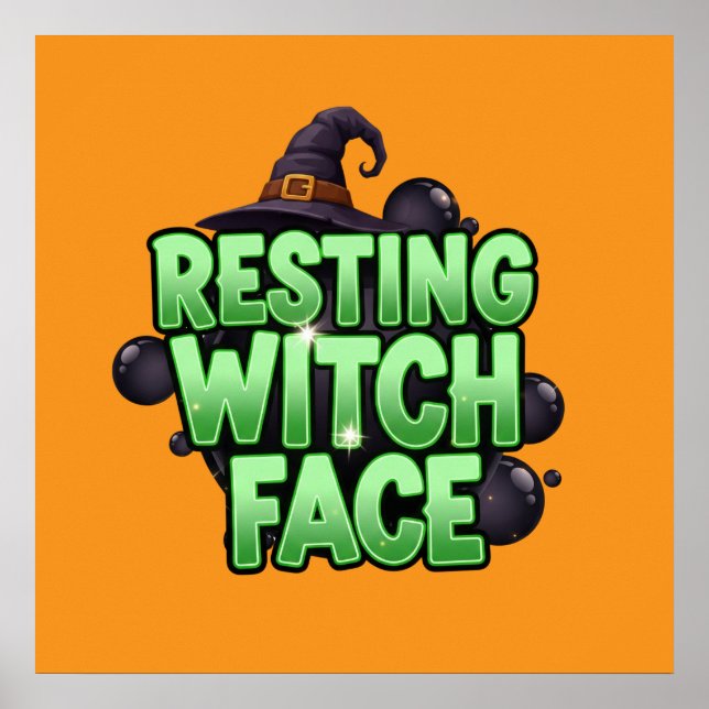 Poster Resting Witch Face Tee (Frente)