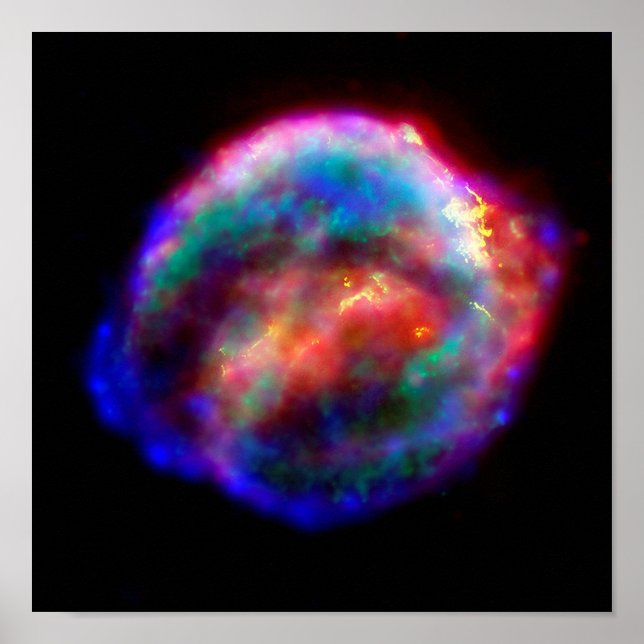 Póster Restos de Supernova de Kepler Foto do Espaço da NA (Frente)