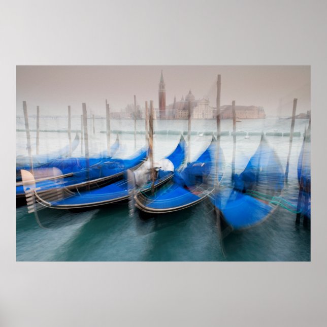 Póster Resumo de Gôndolas, Veneza (Frente)