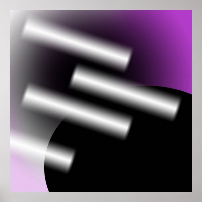 Póster Resumo Roxo com Raios de Luz AP0005 (Frente)
