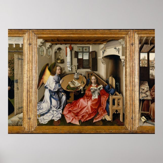 Póster Retábulo de Mérode por Robert Campin (Frente)