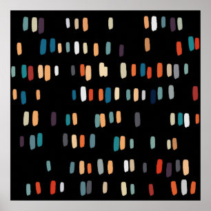 Poster Retângulos Irregulares Multicolores