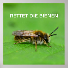 Poster Retet die Bienen