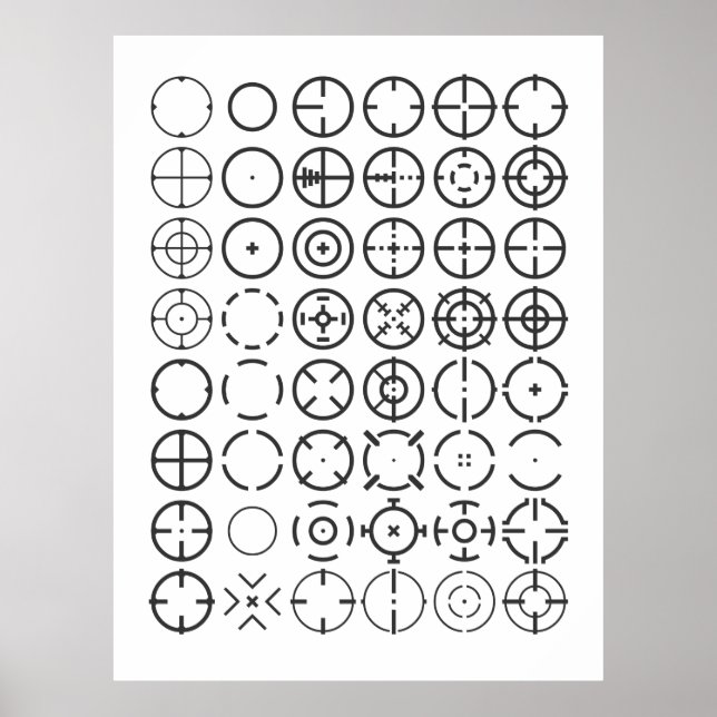 Poster ⌖ Reticles (Frente)