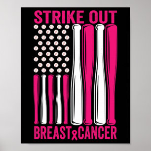 Poster Retirar A Consciência Do Cancer Da Mama Softball U