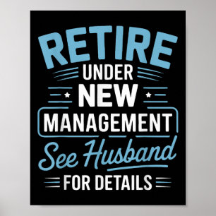 Poster Retirar Sob Novo Gerenciamento Consulte Marido Par