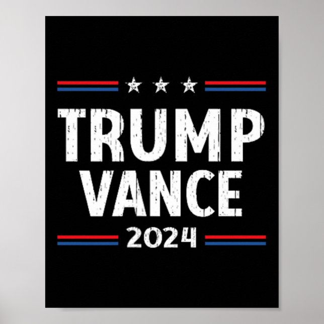 Poster Retome a América Trump Vance 2024 Vice-presidente (Frente)