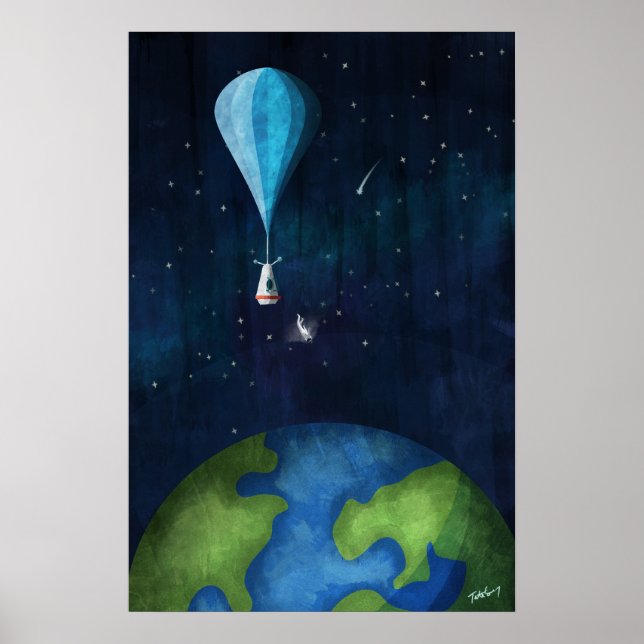 Póster Retornando a partir da borda do espaço (Frente)