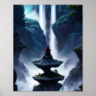 Poster Retração em Cascata de Starlit