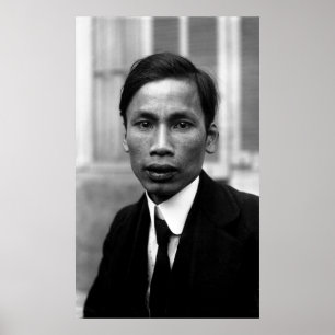 Póster Retrato 1921 de Ho Chi Minh Nguyen Ai Quoc
