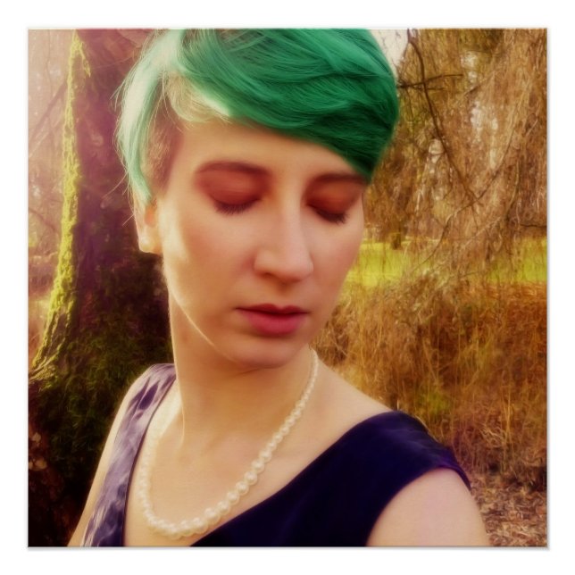 Póster Retrato abstrato (Frente)