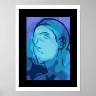 Poster retrato abstrato