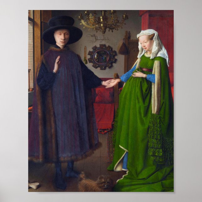 Poster Retrato Arnolfini De Jan Van Eyck (Frente)