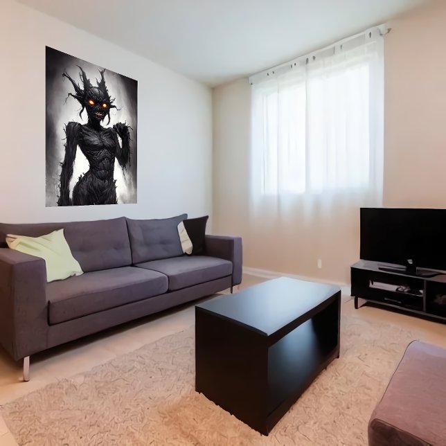 Poster Retrato bizarro de monstro mórbido | Arte AI (Criador carregado)