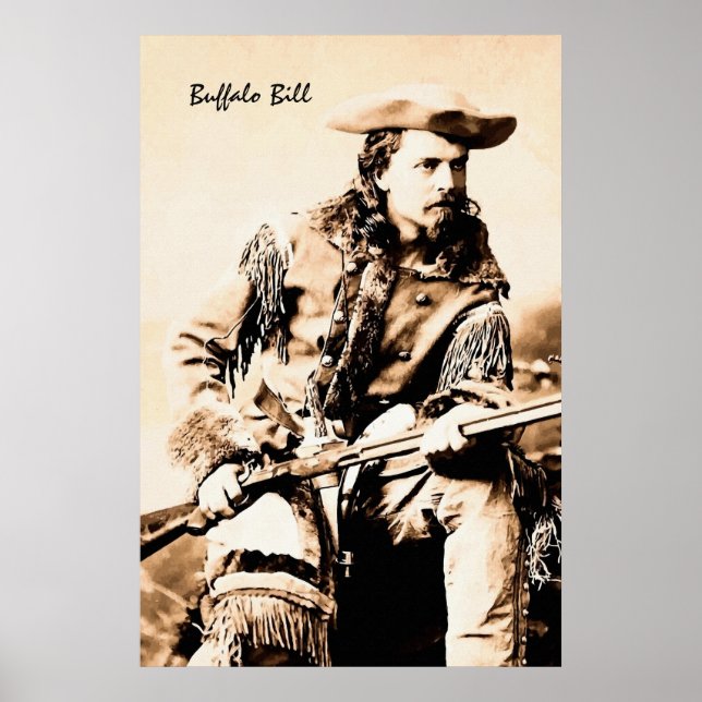 Poster Retrato Buffalo Bill Cody (Frente)