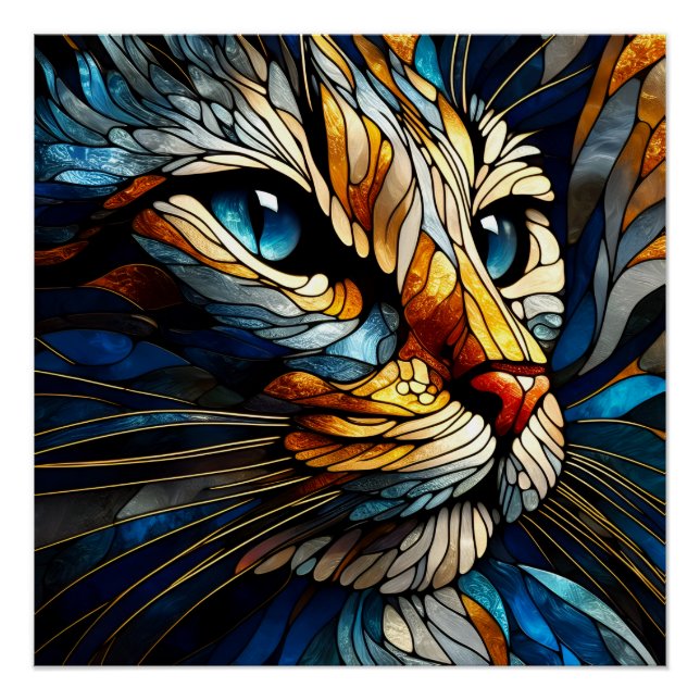 Póster Retrato Cat - Elegância Sussurrada (Frente)