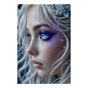 Póster Retrato Celestial Bordado