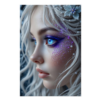 Póster Retrato Celestial Bordado