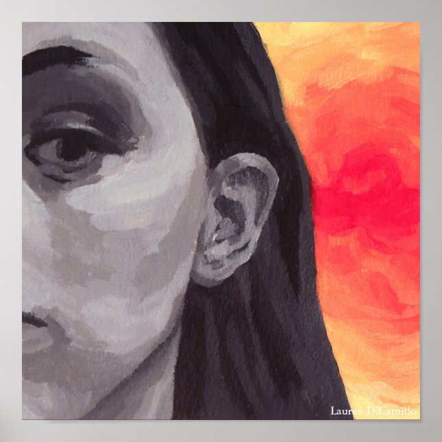 Poster Retrato colorido (Frente)