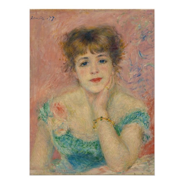 Póster Retrato da Atriz Jeanne Samary, Auguste Renoir (Frente)