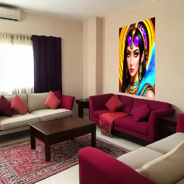 Poster Retrato da Deusa Egípcia Neith | Arte AI