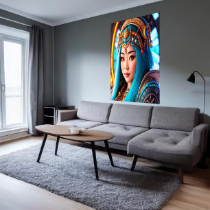 Poster Retrato da Deusa Inuit Pinga   Arte AI