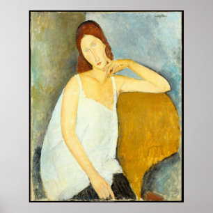 Poster Retrato da esposa de Amedeo Modigliani