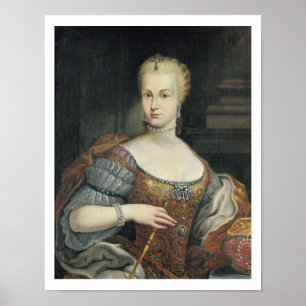 Poster Retrato da esposa de Pietro Leopoldo di Lorena,