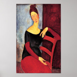 Poster Retrato da Esposa do Artista, Modigliani