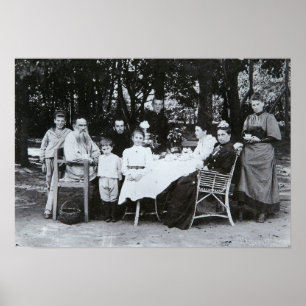 Poster Retrato da família autor do Leo N. Tolstoy