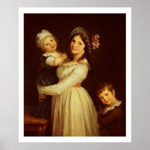 Póster Retrato da família da senhora Anthony e suas