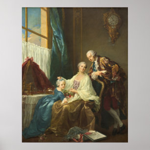 Poster Retrato da família - François-Hubert Drouais Fine 