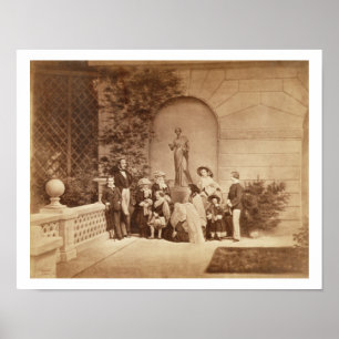 Póster Retrato da família real na casa de Osborne, 185