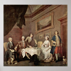 Póster Retrato da família Strode por William Hogarth