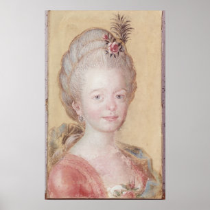 Póster Retrato da filha de Carl Linnaeus