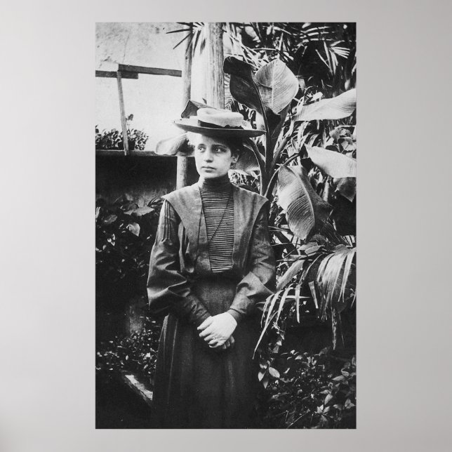 Poster Retrato da física austríaca Lise Meitner (Frente)