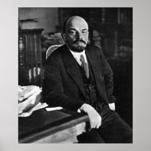 Póster Retrato da foto de Lenin