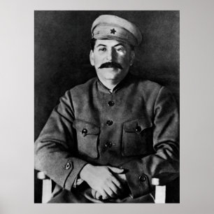 Poster Retrato da foto de Stalin