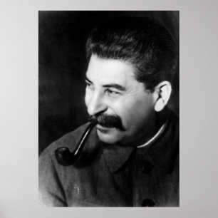 Póster Retrato da foto de Stalin