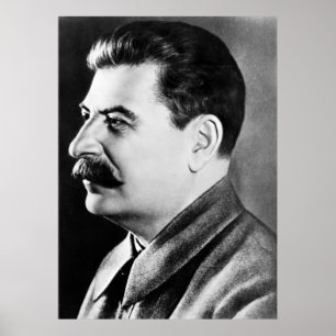 Poster Retrato da foto de Stalin