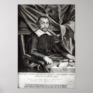 Póster Retrato da idade 58 de Theophraste Renaudot, 1644